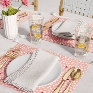Opalhouse scattered hearts place mat set of 2